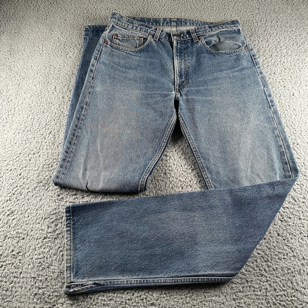 Vintage Levi's 505-0217 Jeans Mens‎ 33x34(32x34 Fits)Blue Straight Leg US 80's